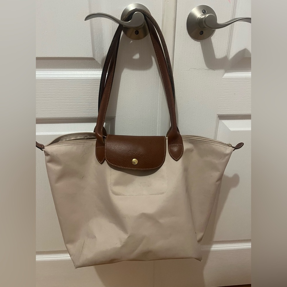 Authentic Longchamp large crème tote👜